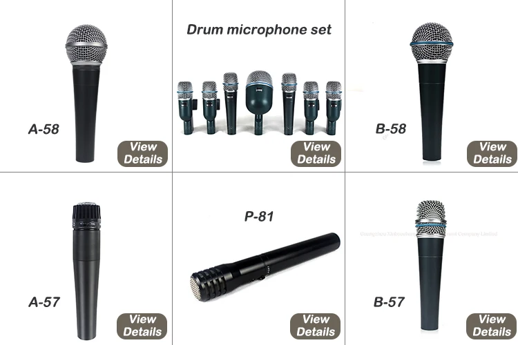 7 Pcs Drum Mics Kit Set Drum Microphone With Microphone Clamp Buy