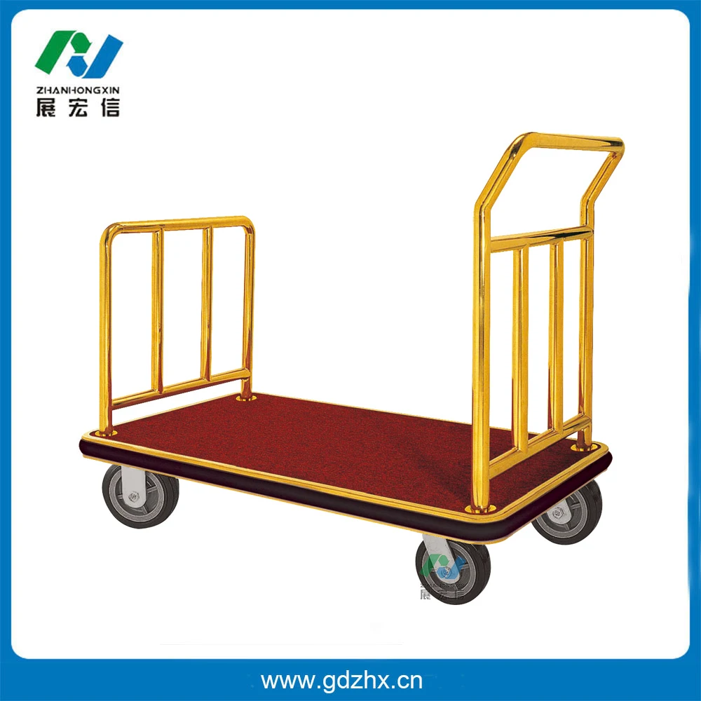 Hotel Supplies Wholesale Steel Luggage Trolley Luggage Cart for Hotel