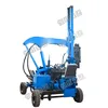 Small four cylinders pile driving machine hydraulic bore pile fence post pile driver