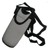Neoprene flap water bottle holder with strap
