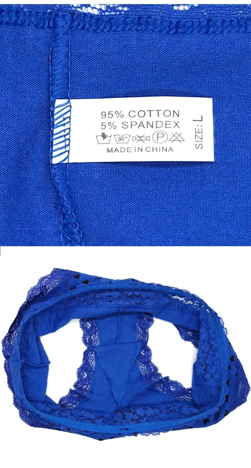 Yun Meng Ni Underwear Fancy Lace Band Cute Heart Printed Briefs Cotton Girls Panties Buy Cute