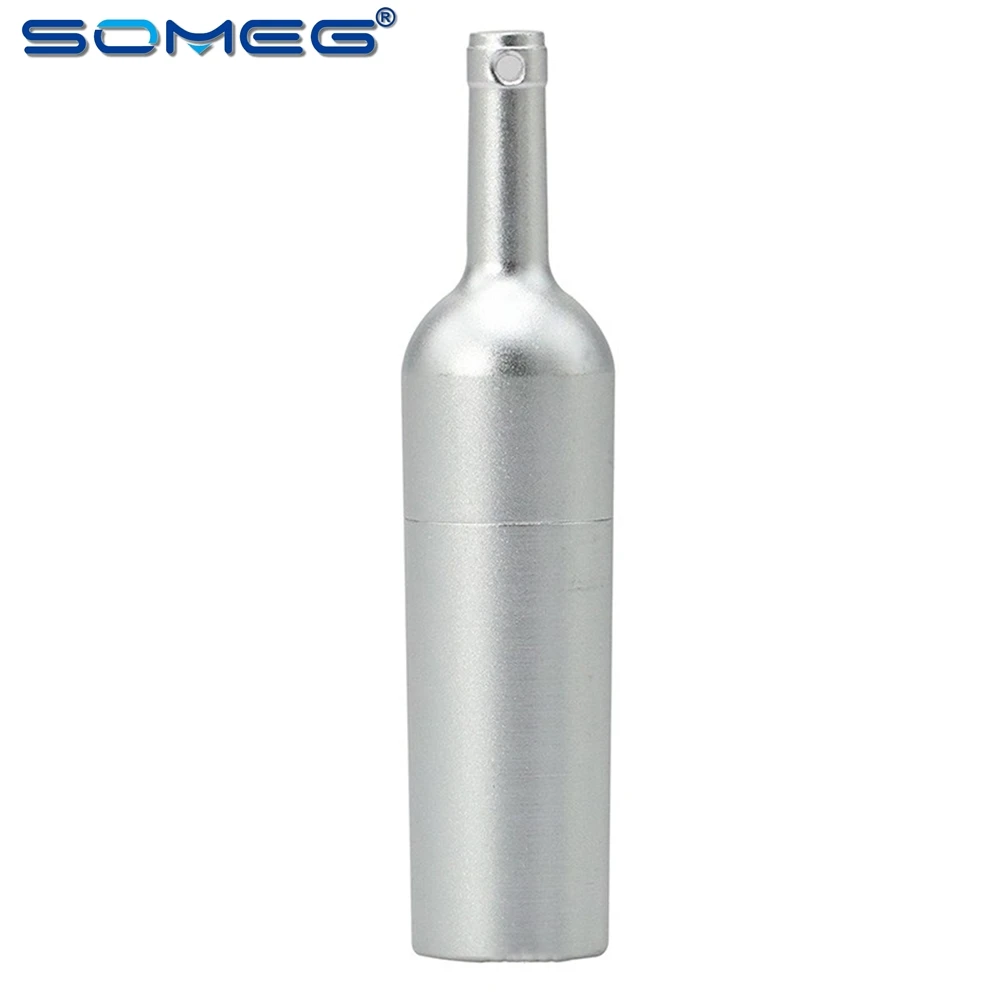 USB Flash 4GB Metal Matte Red Wine Bottles 8GB 16GB 32GB 64GB 128GB Usb 2.0 Memory Stick U Disk Pen Drive Pendrive - ANKUX.COM