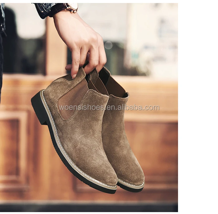 2021 low MOQ wholesale fashion men winter boots for men leather shoes