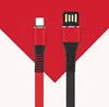 High Quality Long Tail Data Line cable Double Sides Usb Plug 2.1A Flat Noodle Usb Power Charging Cable For Micro/Ios/Type c