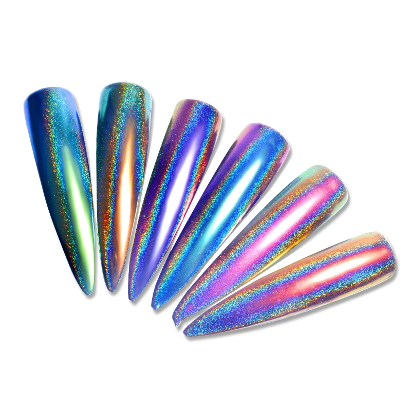 

New arrival Peacock Holographic Chameleon Nail Glitter Powder 0.2g/box NG012, 12 colors optional