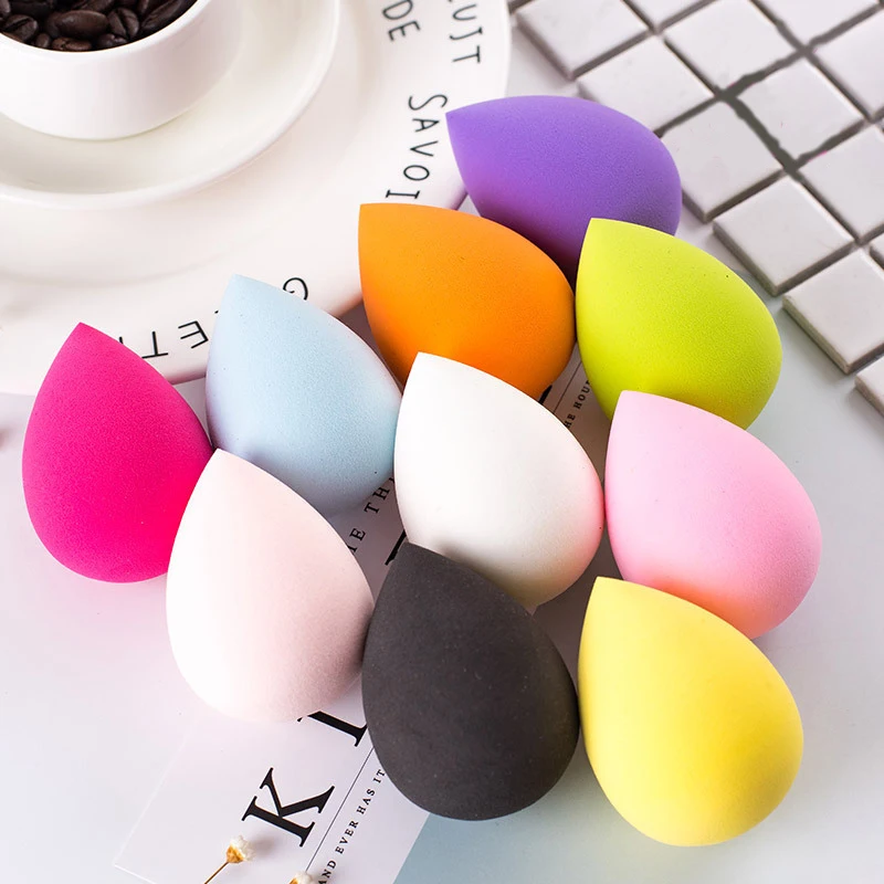 

hottest makeup Sponge for Concealer Foundation Blush Non-latex cosmetic Sponge Powder Puff, 10 colors