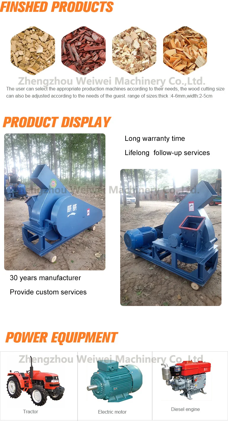 tractor pto power wood chipper