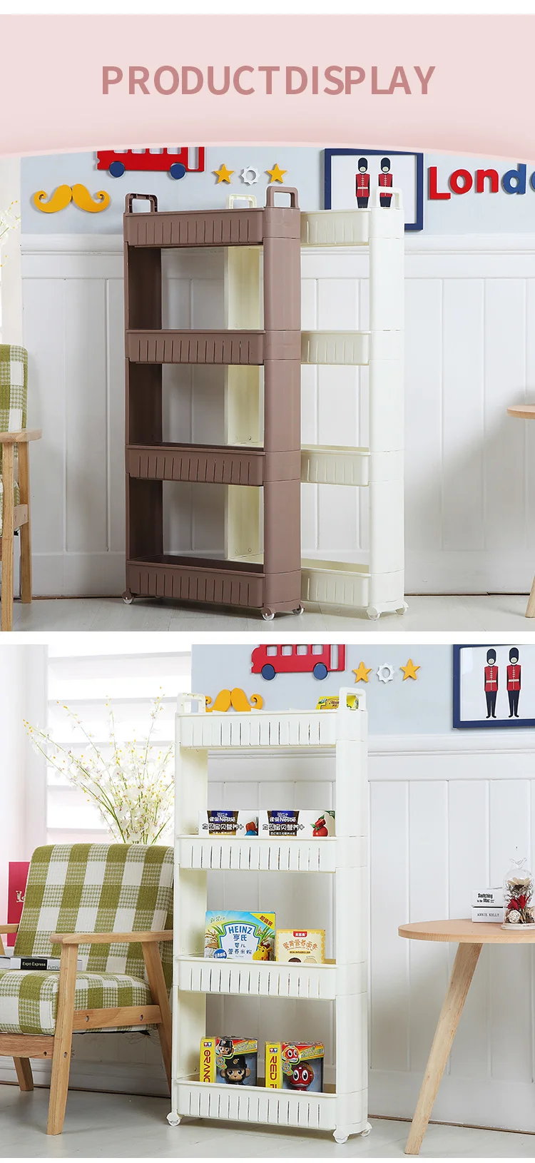 Plastic Kitchen Plastic Storage With Wheels Buy