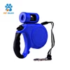 5 M /16 ft Professional Dogs Walking Leash, One Button Break and Lock Retractable Dog Wlak Leash with Pet Waste Bag Dispenser
