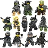 12pcs/set SWAT Mini Toy Military Building Blocks with weapon Special Forces Police Toy Set