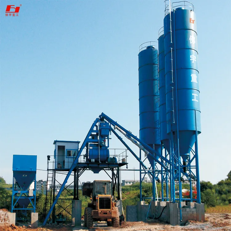 Hzs75 Middlesized Premixed Concrete Mixing Plant Conveyor Premixed