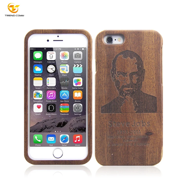 

Natural Carved Real Wooden Hard Case Cover Protect For iphone 6, Yellow