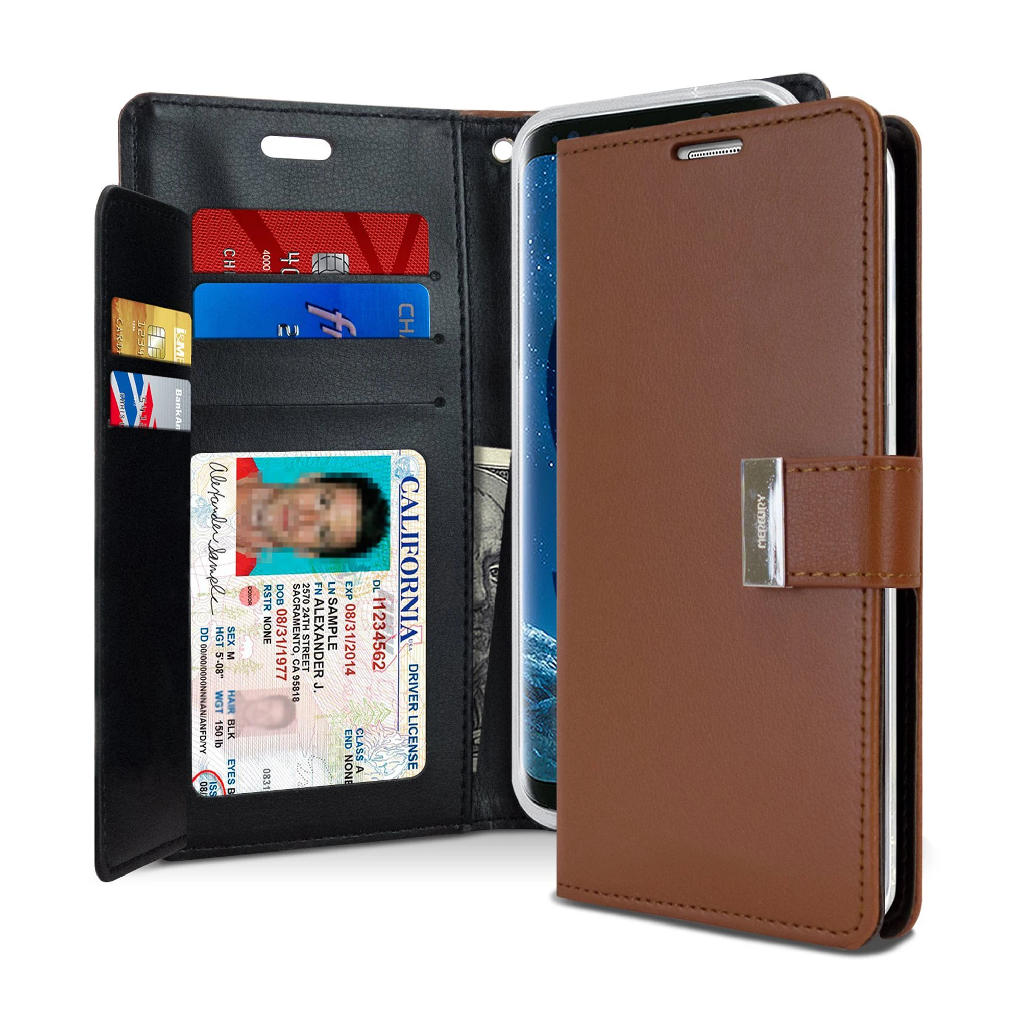 

GSCASE Rich Diary Wallet Leather Case For Iphone 13 Case Pro Max Flip Phone Case