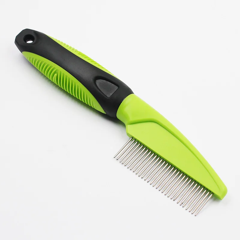 

professional supplies pet cat hair thinning detangler metal teeth rotatable pin grooming comb for dogs, Any color available