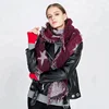 2018 Wholesale New Autumn Winter Thick Warm Bevel Pentagram Women Tassel Wool 100% Cashmere Pashmina Scarf Shawl Scarves