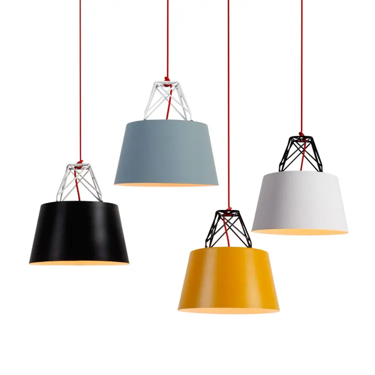 Modern simple design lamps interior hanging light fitting for bedroom / living room