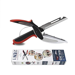 Image of Amazon online shopping wholesale Factory Second Generation 6 in 1 Clever Food Chopper Cutter Multi-functional Kitchen Scissors