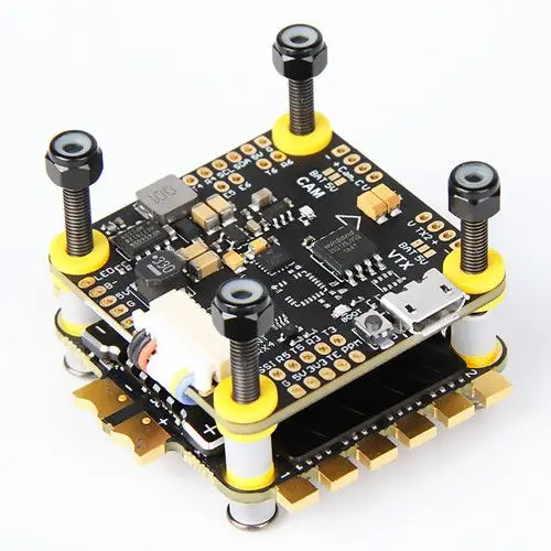 

2019 NEW T-MOTOR Tmotor F4 Flight Controller & F55A PRO II 6S 4 In 1 BLHELI_32 ESC Stack for FPV Racing Drone