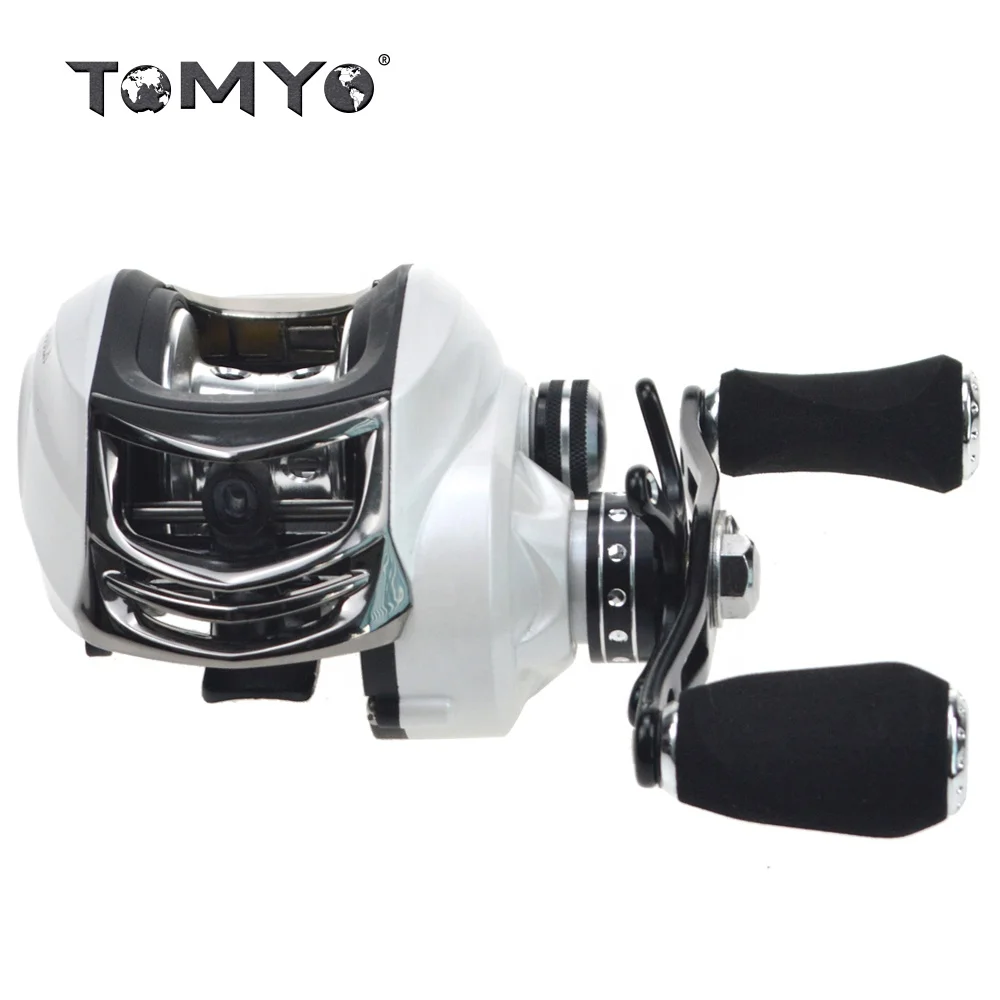 

Tomyo Hot Sale Gear Ratio 6.3:1 Casting Fishing Reel Baitcasting, White