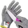 EN388 Anti Cut Level 5 HPPE Food Grade Stab Slash Resistant Cut proof dot Grip Safety Work Gloves Guantes Anticorte