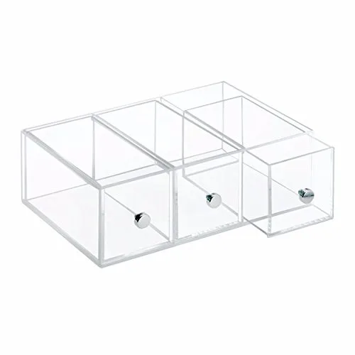 Clear Acrylic 3 Drawers Tea Bag Display Rack Sugar Salt Sweeteners ...