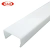 Extruded lamp diffuser Plastic light Tube Plastic Light Cover T8 LED Lamp housing Extrusion PC lamp shell Profile Wide lampshade