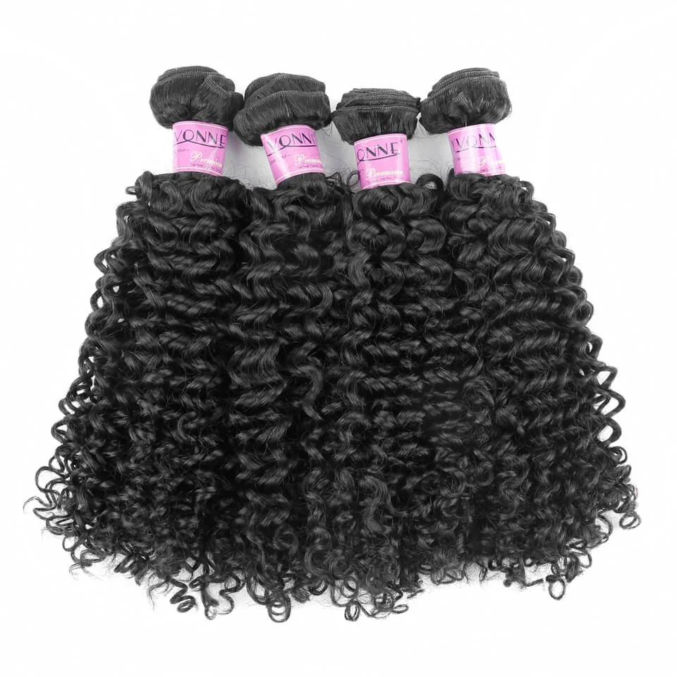 

Yvonne hair products grade 7a brazilian virgin hair malaysian curly accept paypal, Natural color 1b