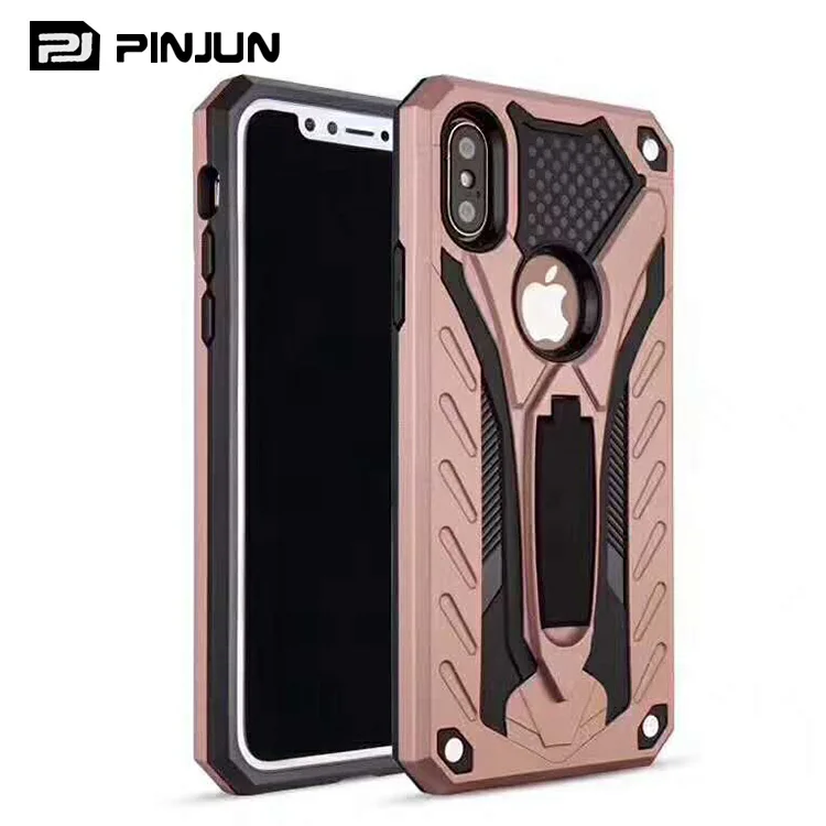 

2 in 1 hybrid with kickstand tpu pc rugged knight phone case for iphone x case shockproof cover, N/a