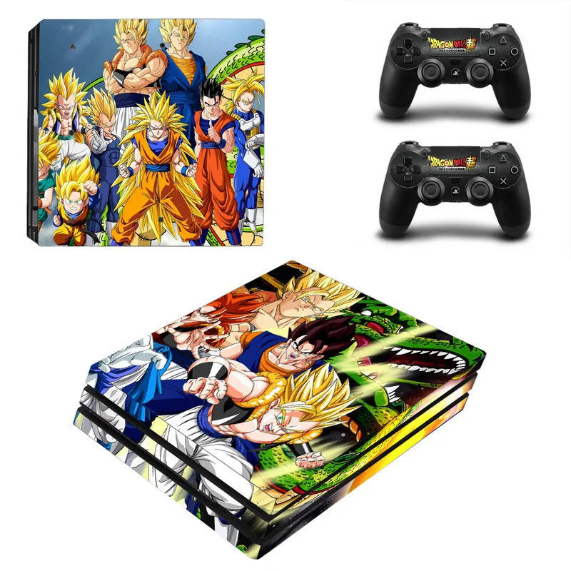 

Dragon Ball for Sony PS4 Pro Console and 2 Controllers Decal Cover, As your requirement.