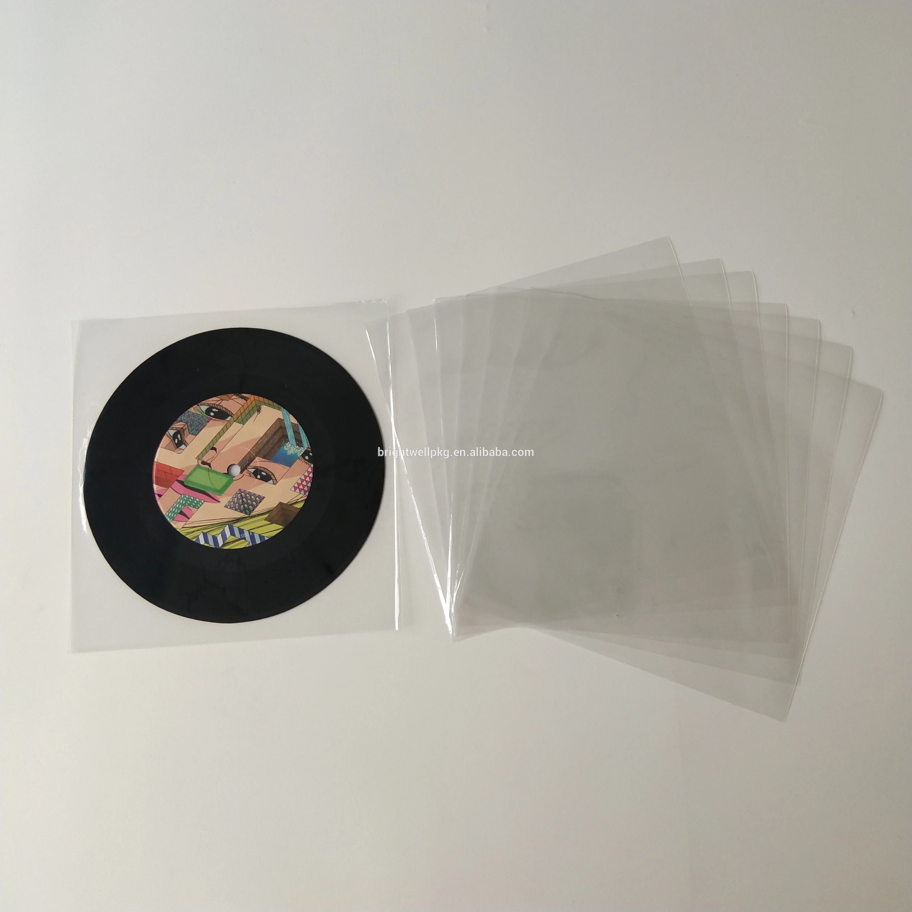 45rpm Crystal Clear Plastic Protective Lp Vinyl Record Storage Sleeves ...