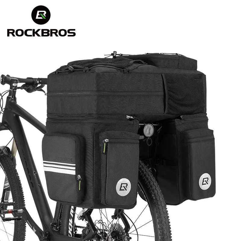 

CBR ODM A8 48L 3 in 1 Waterproof Double Bag Bicycle Pannier Bicycle Travel Bag, Black