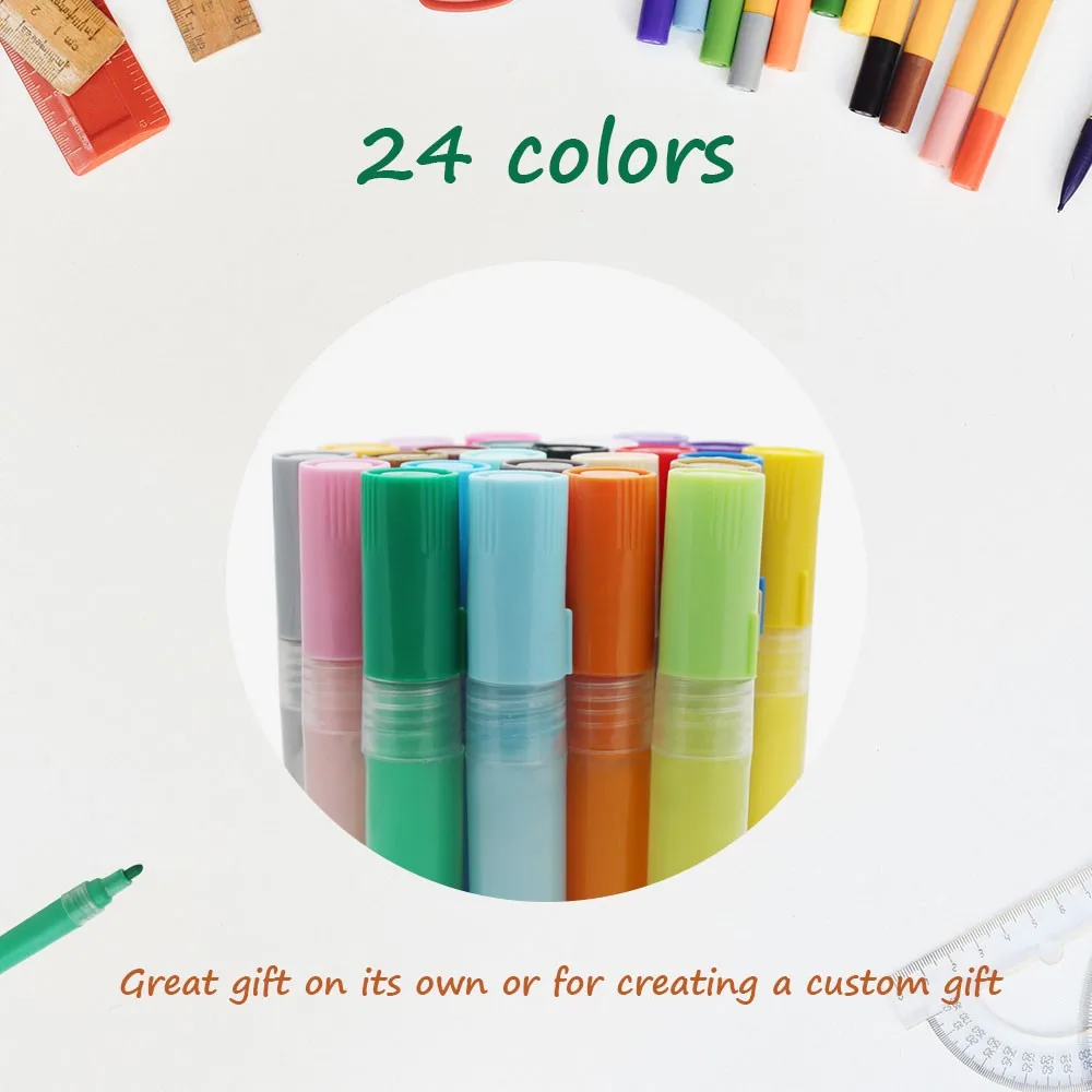 Acrylic Paint Marker,Permanent Water Based,Great For Rock,Wood,Fabric,Glass,Metal,Ceramic,Diy