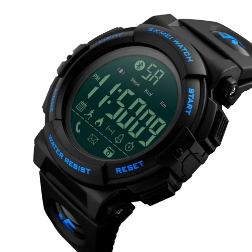

SKMEI Smart Watch 1303 Fashion Pedometer Calories Remote Camera Watches Men Wrist Digital Silicone Wristwatch Relogio Masculino, 2-color
