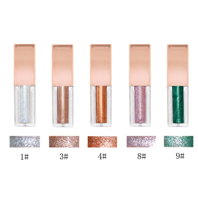 

Daily Use Private Label 10 Colors Glitter Liquid Eyeshadow Shimmer Diamond Waterproof Eye Cosmetics