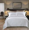 Pure White Hotel 3pcs 4pcs Bed Sheet 100% cotton Common Hotel Quilt Cover Set Guesthouse Soft Duvet Cover Comforter Set