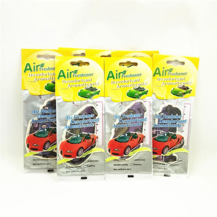 Ecofriendly Strong And Long Lasting Paper Hanging Car Air Freshener