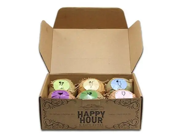 
Customized Bath Fizzer Bombs Gift Packaging 