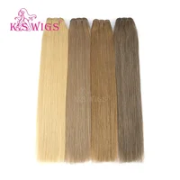 

Free Sample K.SWIGS 20inch Double Drawn Weft Hair Straight Russian Hair Weft Human Hair Extension Weft