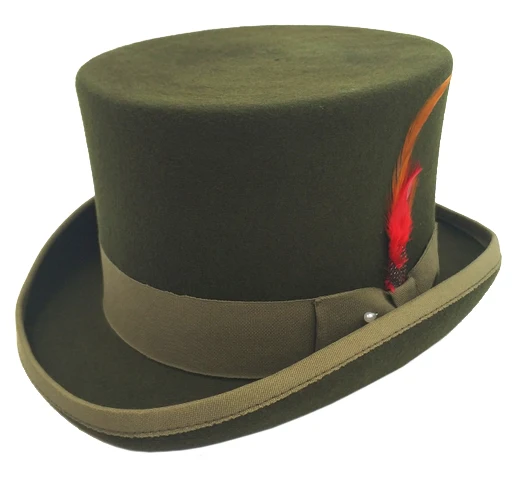 Popular color Olive wool felt top hat, View Olive wool felt top hat ...