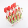 Silicone 16 Piece Kitchen baking Tool Set Spatula Multi Coloured Whisk and Basting Brush