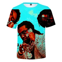 

Hot sale US rapper singer Migos t-shirts custom wholesale 3D printing summer T-shirts for men and women.