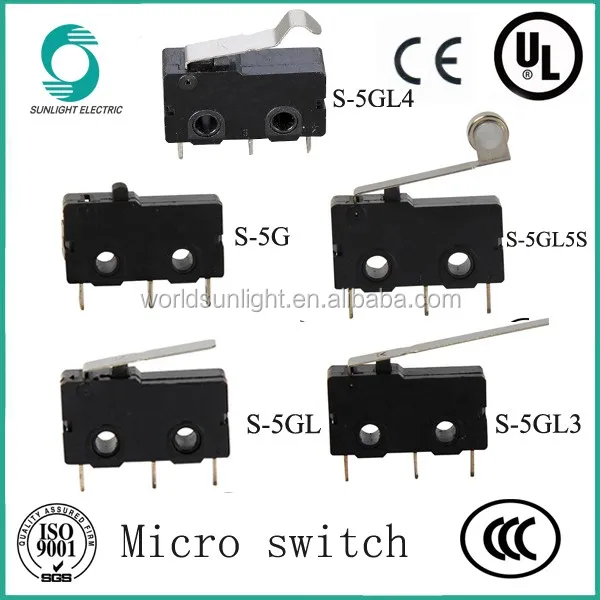 IP40 IP67 S-5G series waterproof 3 pin 3a 5a 125v 250v t85 micro switch snap-action switch
