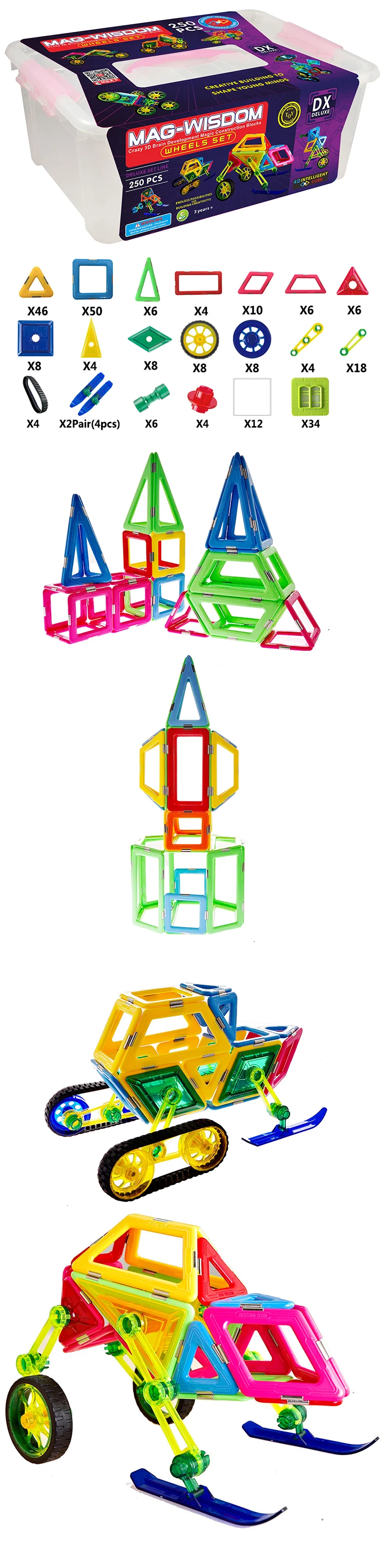 crazy shapes magnetic building set