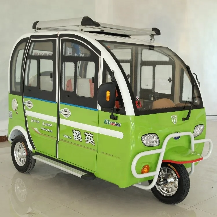 Door Enclosed Adult Big Tricycle Three 3 Wheel Passenger Electric For