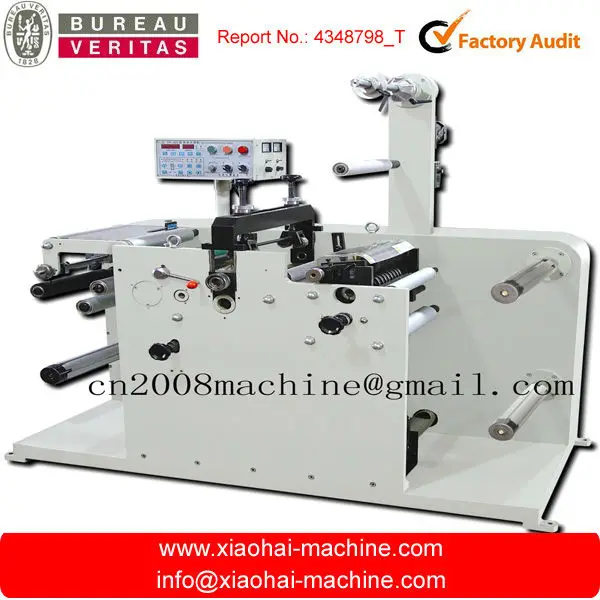 Roll to roll Blank label die cutting and slitting machine