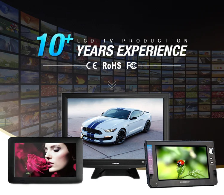 Leadstar Camping 12v Hd Qled Portable Digital Flat Screen Led Car Tv