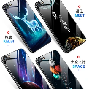 Luminous Tempered Glass TPU Phone Case iPhone