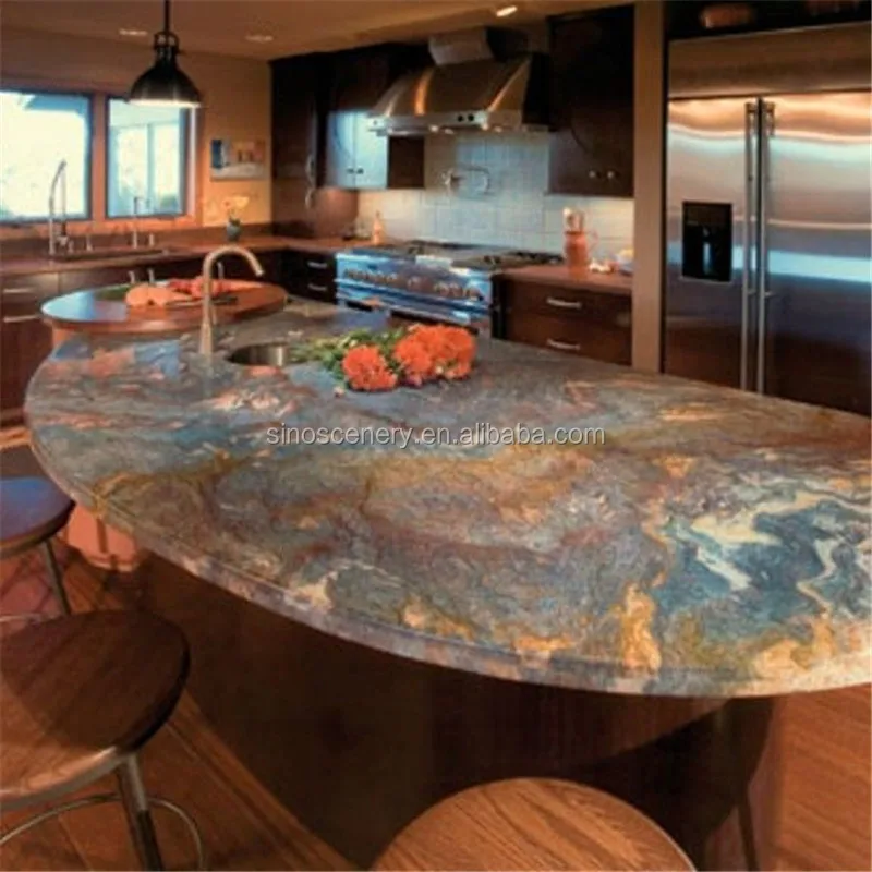 Van Gogh Blue Granite Stone Slab Price For Countertops Buy Van