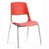 Steel Leg plastic Guest chair Stackable Low price plastic visitor chair office chairs