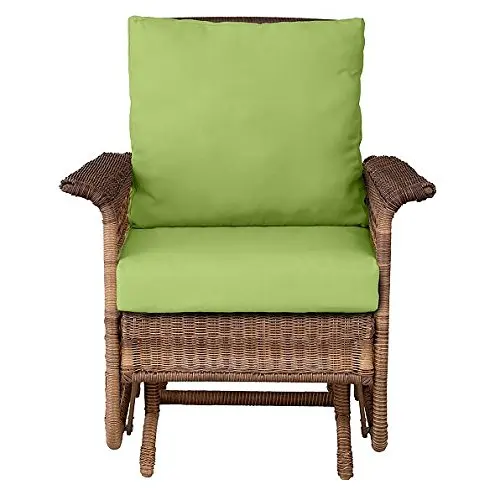 Home Improvements Outdoor Patio Deep Seat Chair Cushion Set Seasonal Replacement Cushions 20-1/2"x22-1/2 x5 back; 23"x22"x5" seat, 30 Prints/Colors (Key Lime Pie Green)